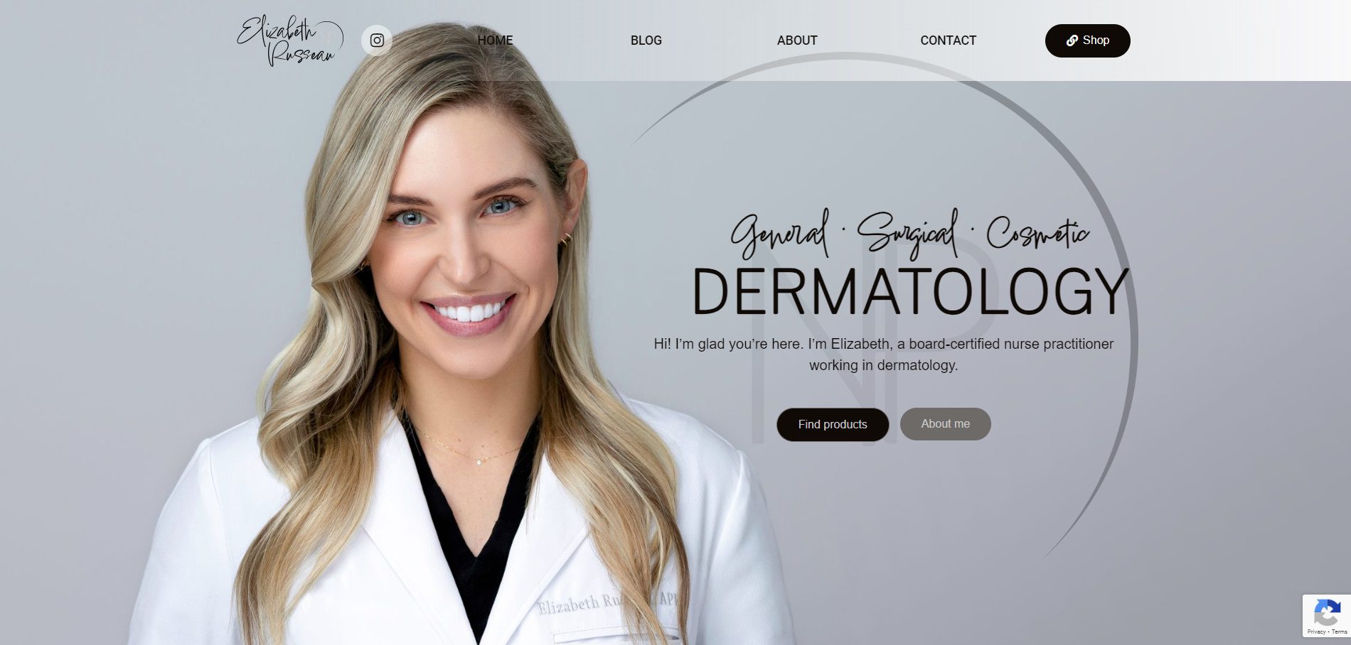 screenshot of personal blog website by CKreative Web Design