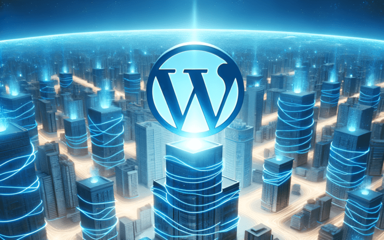 a city of buildings powered by wordpress