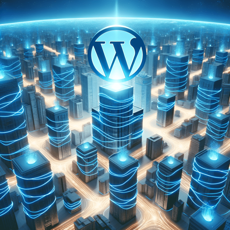 a city of buildings powered by wordpress