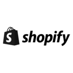 shopify logo black