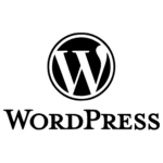 wordpress logo black