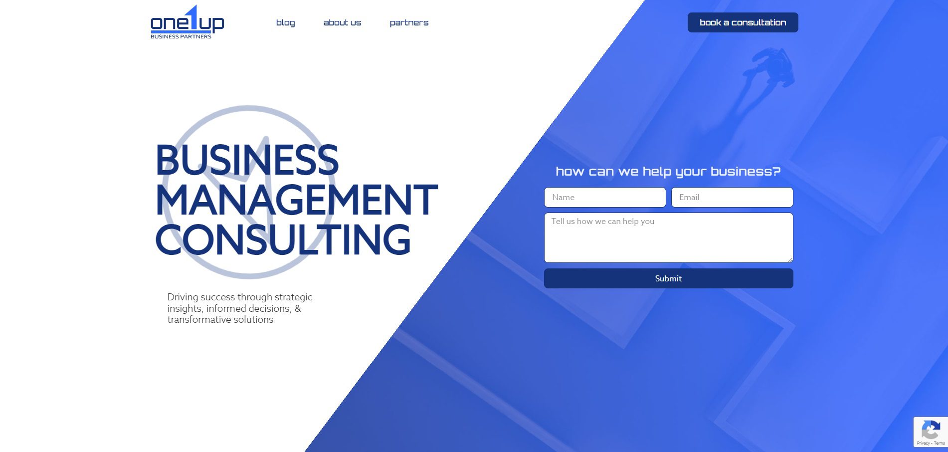 screenshot of consulting website by CKreative Web Design