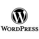 wordpress logo black